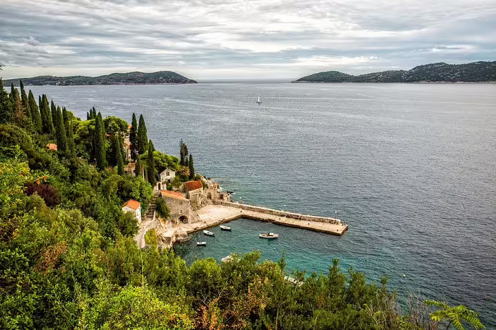 Coastal view over Dubrovnik Riviera and harbor, a highlight stop on the Total Game of Thrones Experience