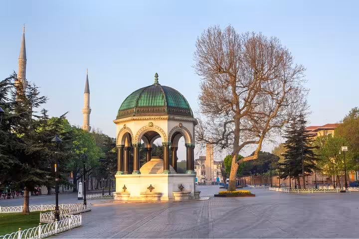 German Fountain in Sultanahmet Square near Hagia Sophia, featured on a 2-day private guided Istanbul tour