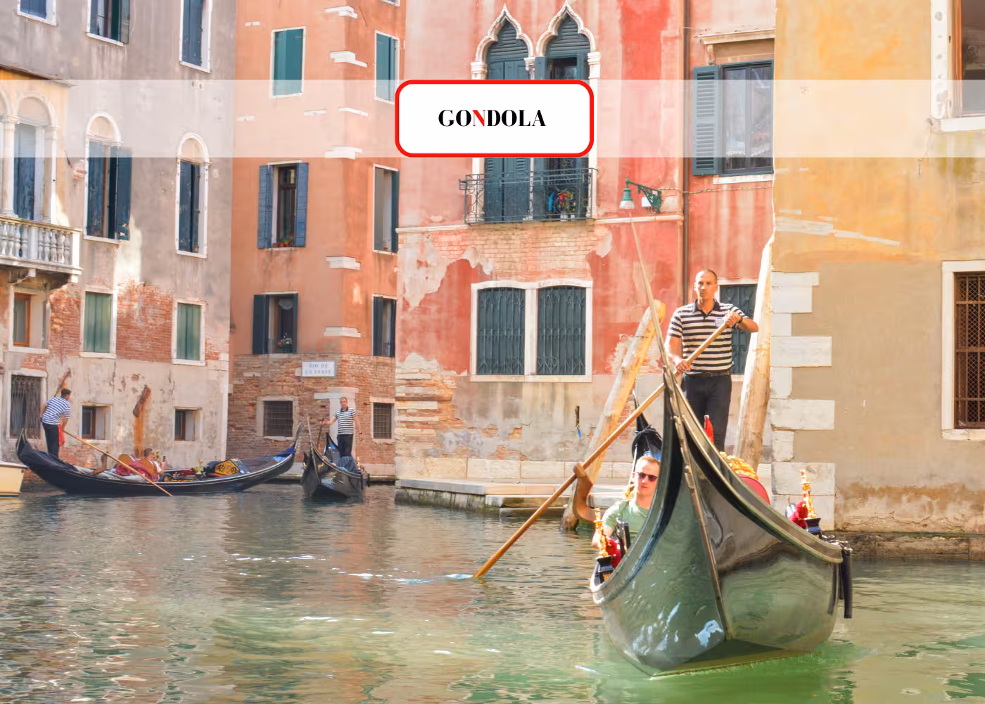 Gondolier navigates a traditional gondola through Venice’s scenic canals, showcasing the city’s classic architecture.
