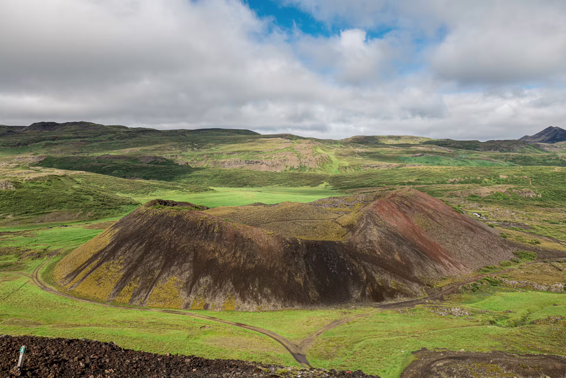 Grábrókarfell volcanic crater