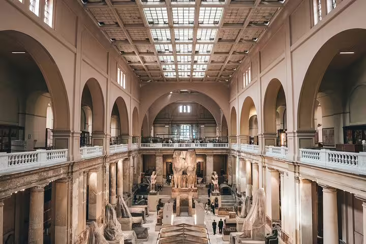 Grand Egyptian Museum interior gallery in Cairo, included on 4-day Cairo short break with Steigenberger Hotel
