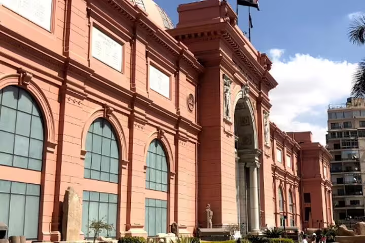 Grand Egyptian Museum exterior in Cairo, a top stop on the 4-day Cairo and Red Sea tour package