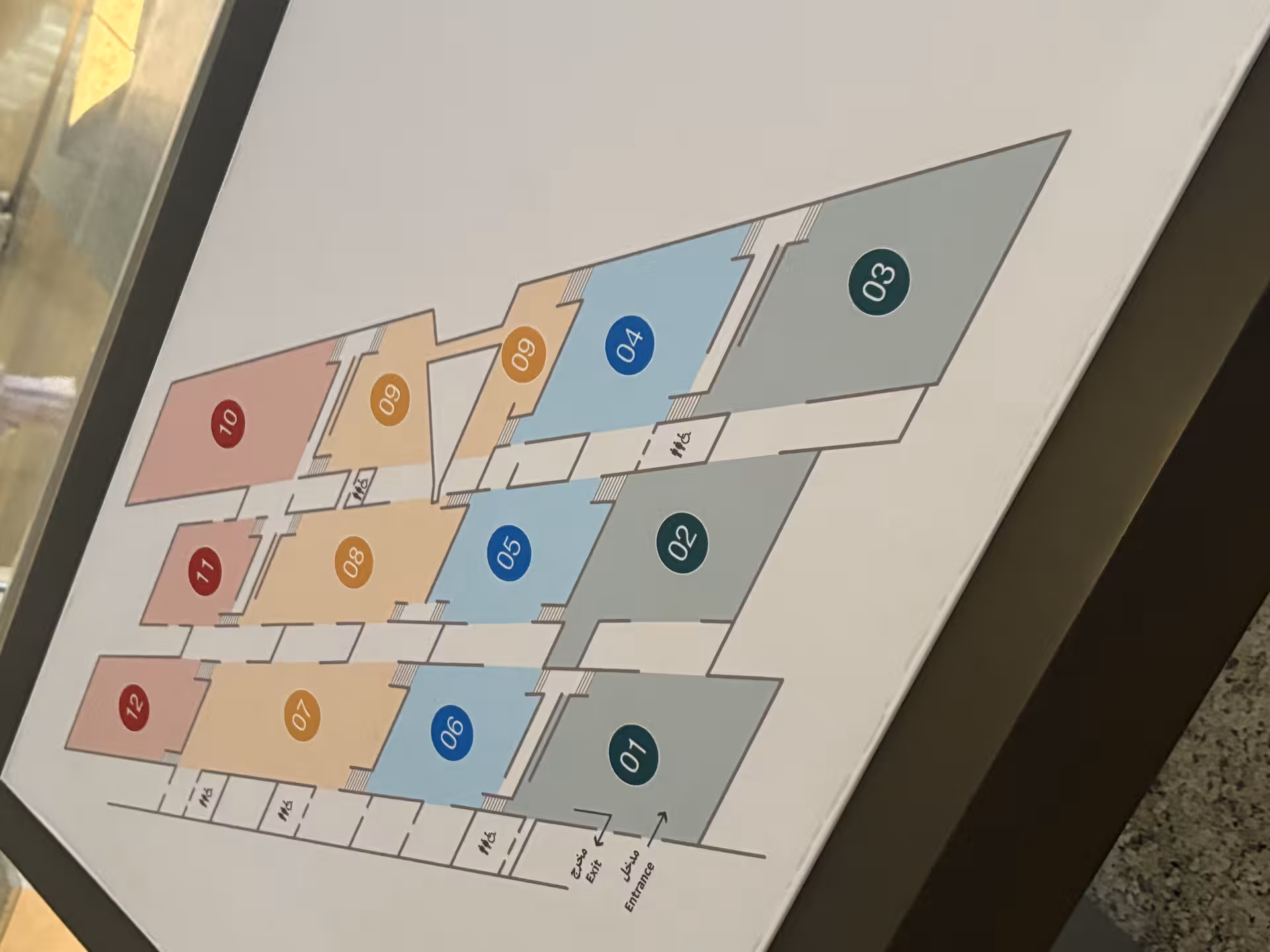 Grand Egyptian Museum floor plan map showing galleries and entrance, helpful for private GEM and Giza pyramids tour