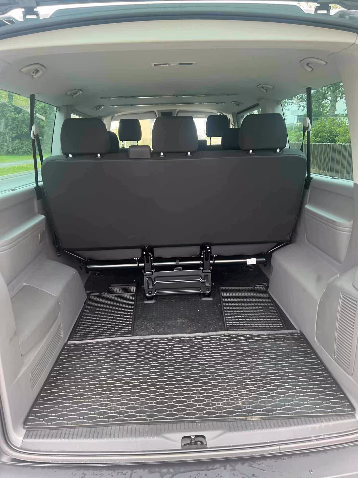 Spacious minibus trunk for Grand Golden Circle tour from Reykjavik, ideal for luggage and comfort