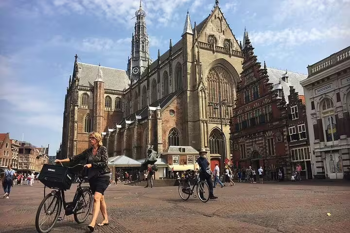 Grote Markt and St. Bavo Church in Haarlem, a highlight stop on a private old town walking tour