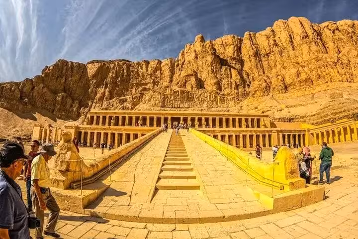 Hatshepsut Temple in Luxor on full-day semi-private tour from Hurghada with entrance tickets included