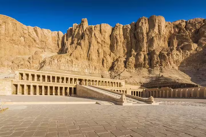 Hatshepsut Temple at Luxor West Bank, a highlight on Valley of the Queens bus tour from Hurghada