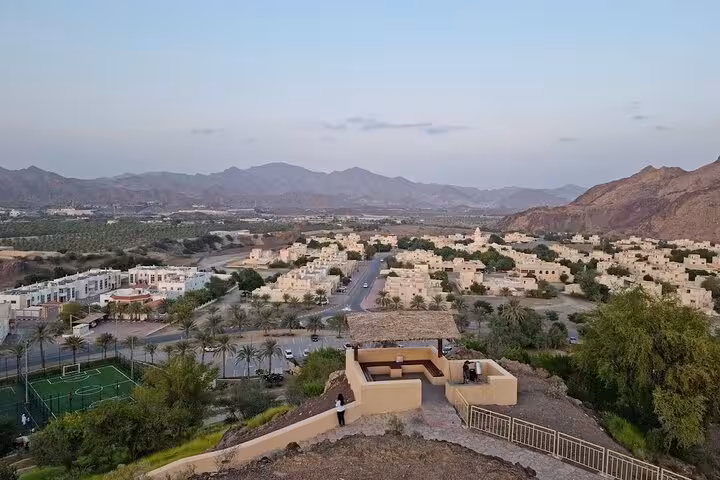Panoramic Hatta village and mountain landscape viewpoint on a private full-day Hatta tour visiting dam and heritage sites
