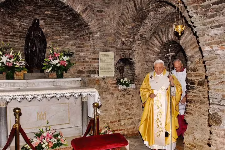 Interior of the House of Virgin Mary shrine near Ephesus, visited on a private all inclusive tour