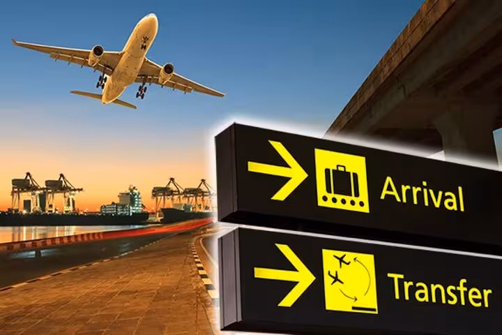Hurghada Airport arrivals and transfer sign with airplane, ideal for private meet and greet hotel pickup