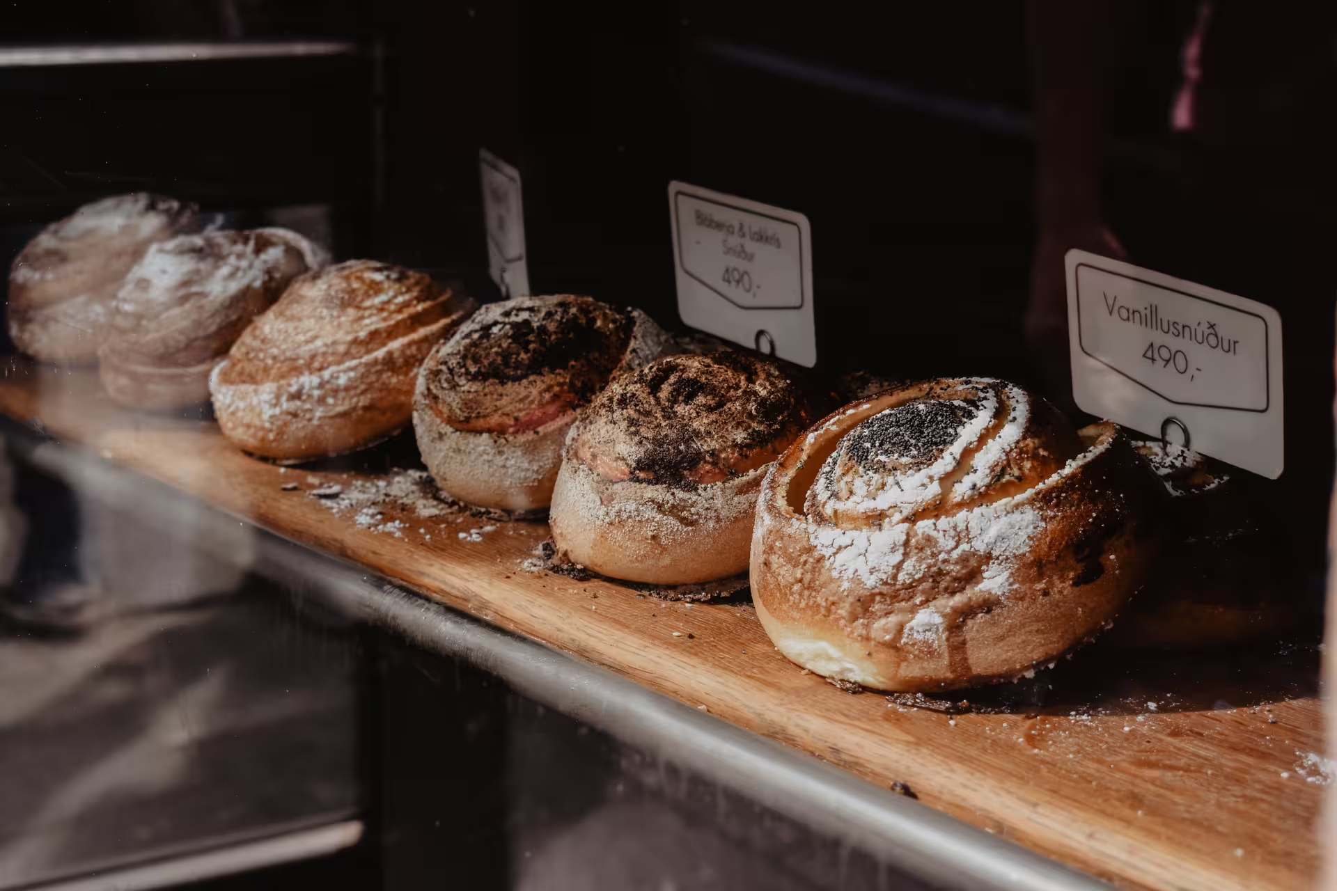 A collection of freshly baked pastries. 