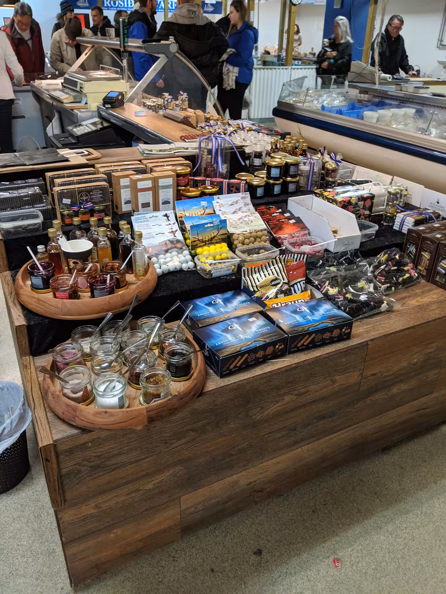 A selection of Icelandic candy and chocolates.
