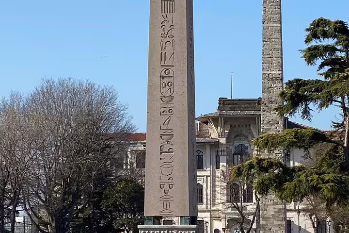 Ancient obelisk in Istanbul Sultanahmet Square on 8-day flights tour to Cappadocia Konya and Ephesus