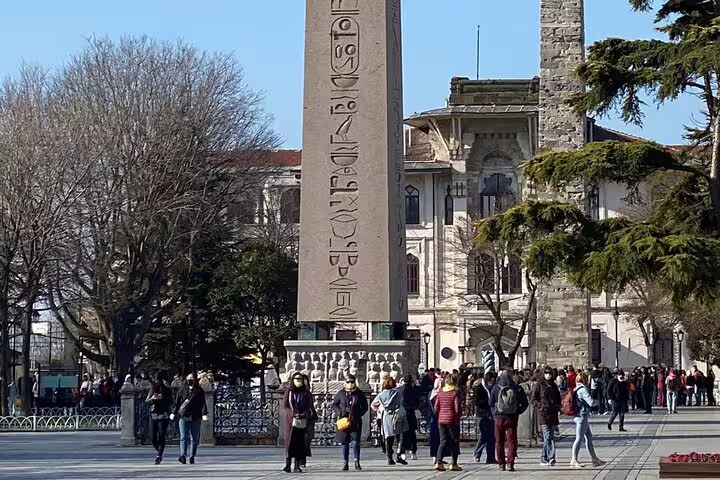 Istanbul Sultanahmet Square with the Obelisk of Theodosius, guided sightseeing on Turkey Taste 12-day tour