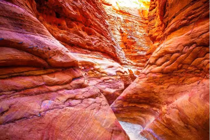 Colorful Salama Canyon in Sinai on jeep safari from Sharm El Sheikh to Dahab with Red Sea snorkeling stop