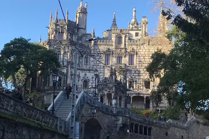 Explore the stunning architecture of Sintra's Quinta da Regaleira on a Jeep tour through the Sintra-Cascais region.