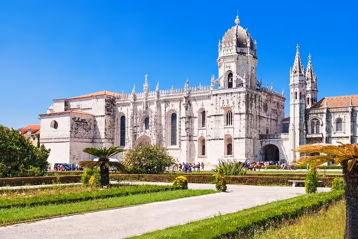 Explore the stunning architecture of Jerónimos Monastery in Belém on a private Sintra and Cascais tour.