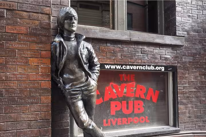 John Lennon statue outside The Cavern Pub on Mathew Street, Liverpool