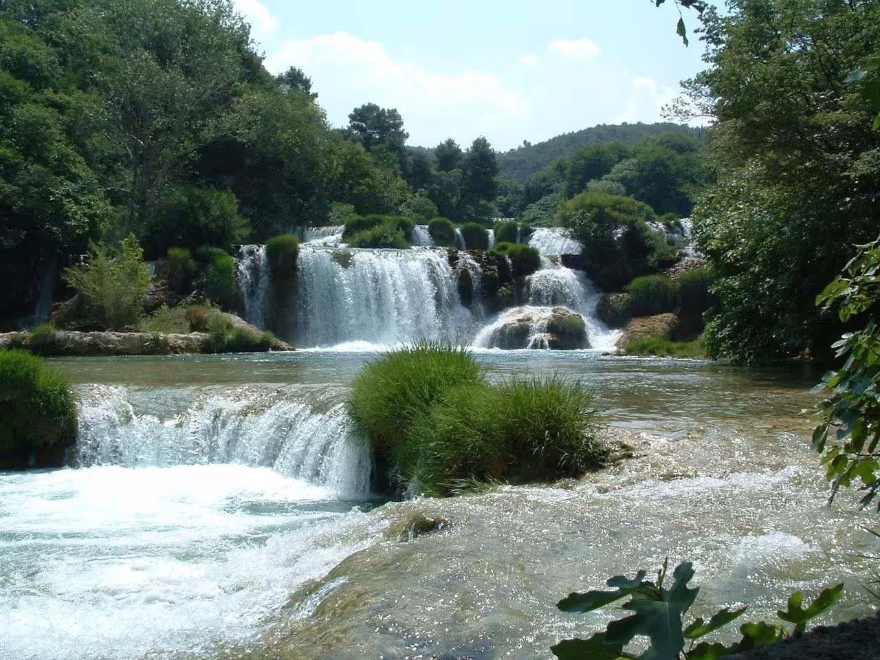 Krka National Park waterfalls and emerald pools, must-see nature stop on an 8-day Istria and Dalmatia self-drive