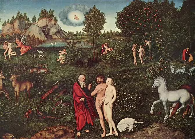 Renaissance painting depicting biblical scenes, featured in the Kunsthistorisches Museum's Picture Gallery.