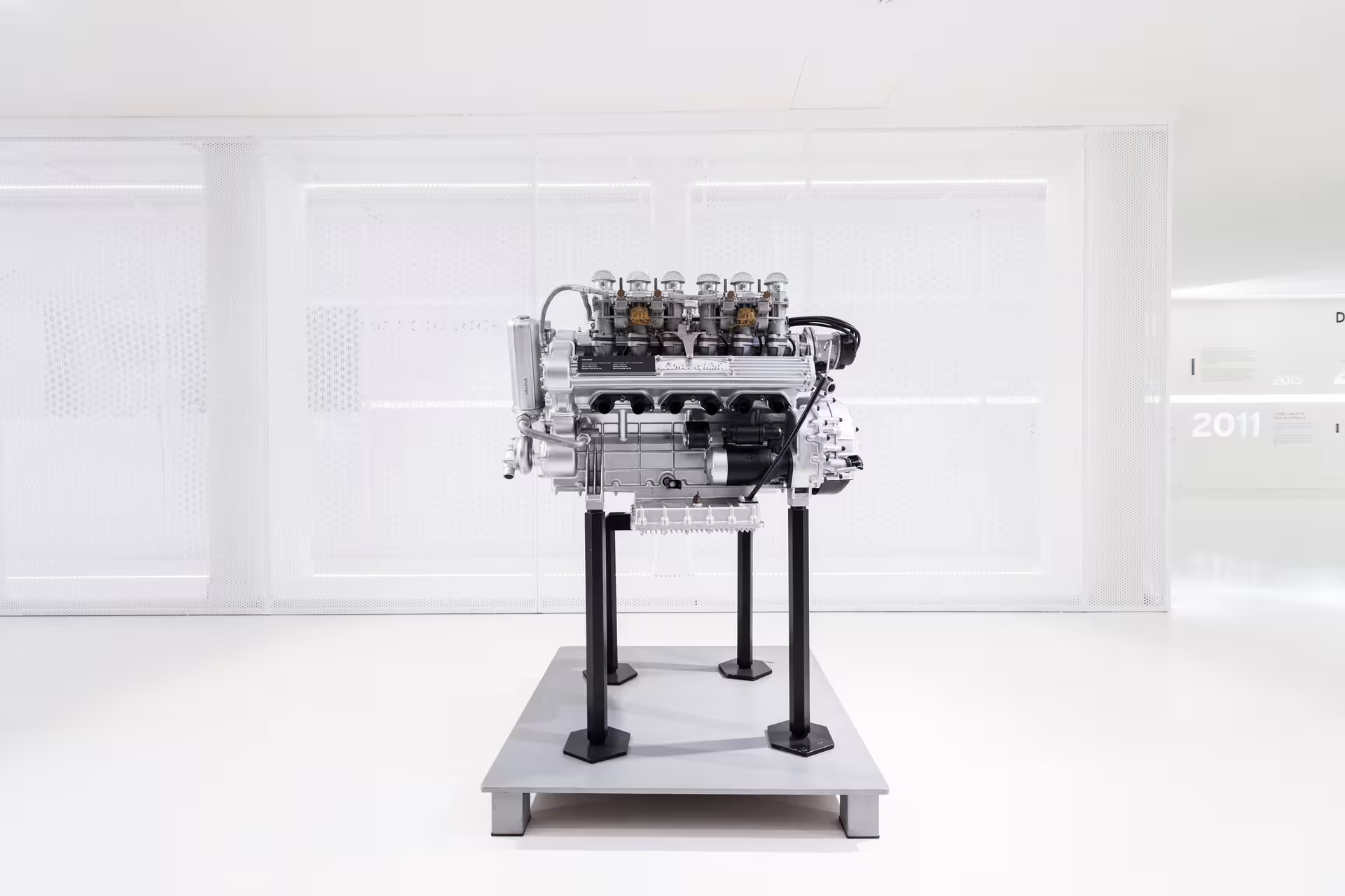 Lamborghini engine exhibit at the museum near Bologna, great pairing with Ferrari Museum Maranello entry ticket