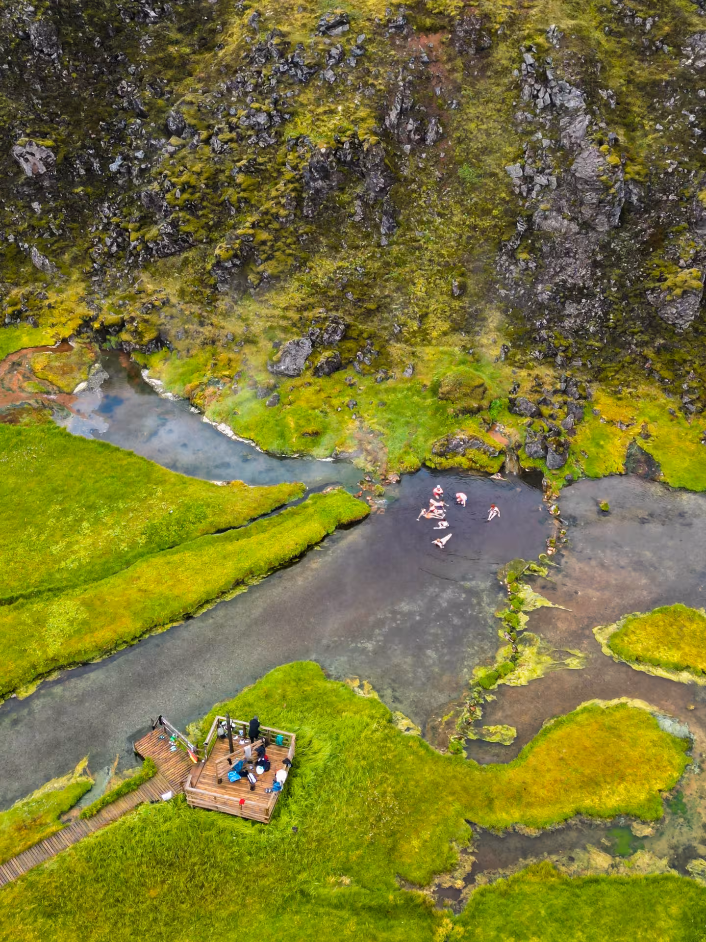 Natural Geo thermal pool in Landmannalaugar
