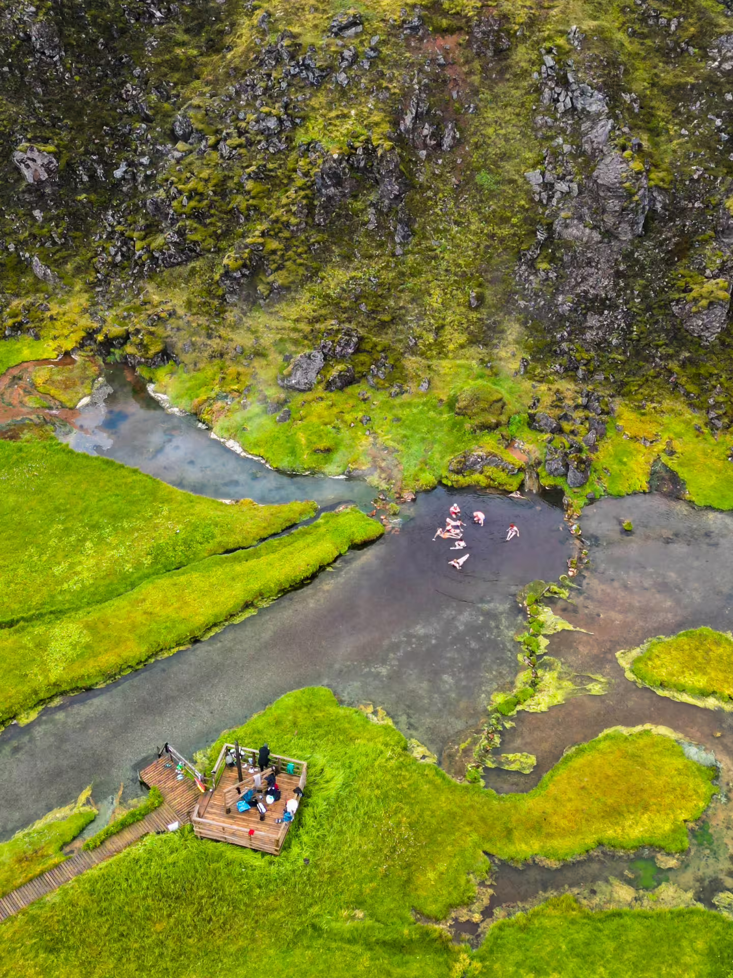 Natural Geo thermal pool in Landmannalaugar