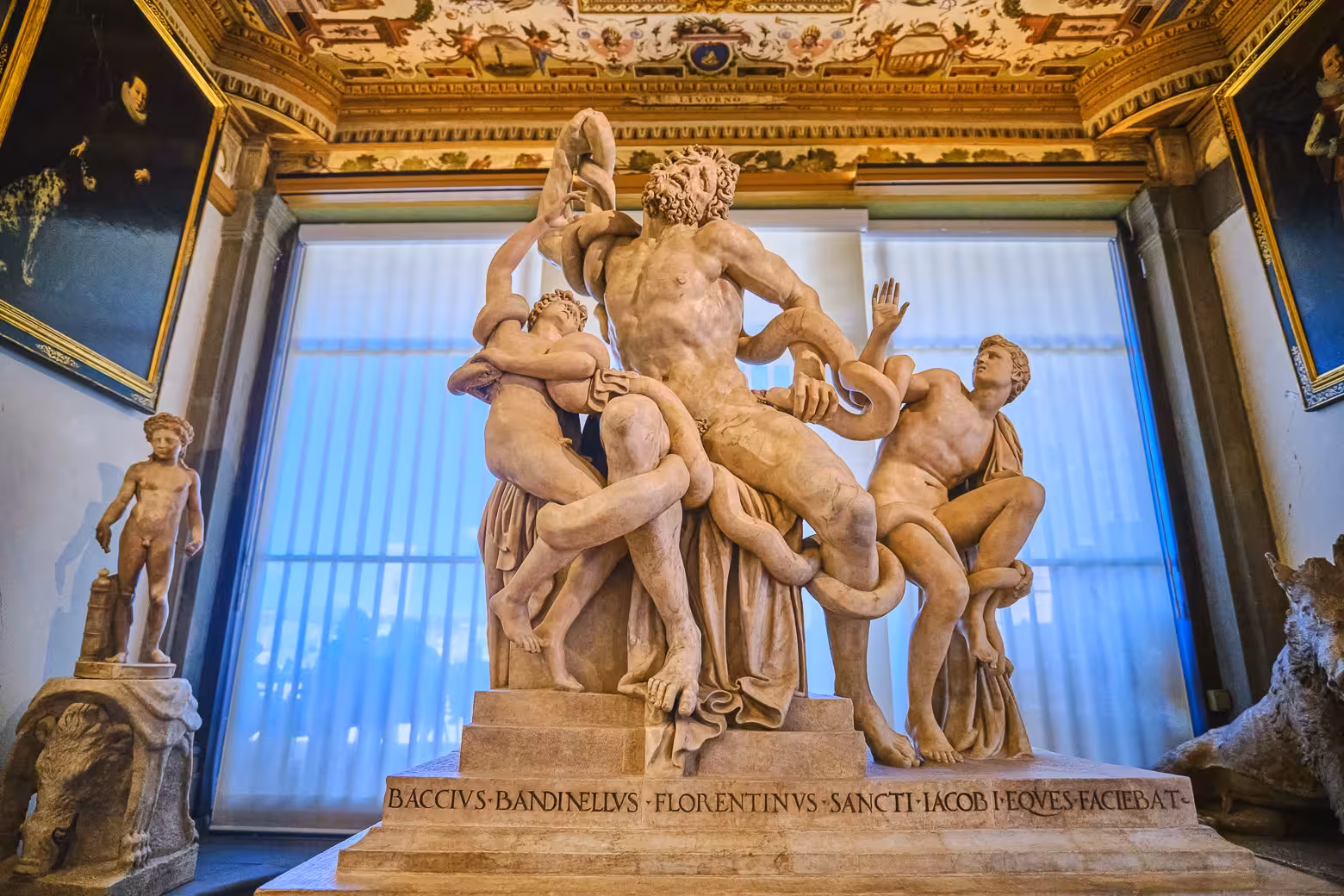 Explore the iconic Laocoön sculpture in the Uffizi Gallery on our exclusive Vasari Corridor tour.
