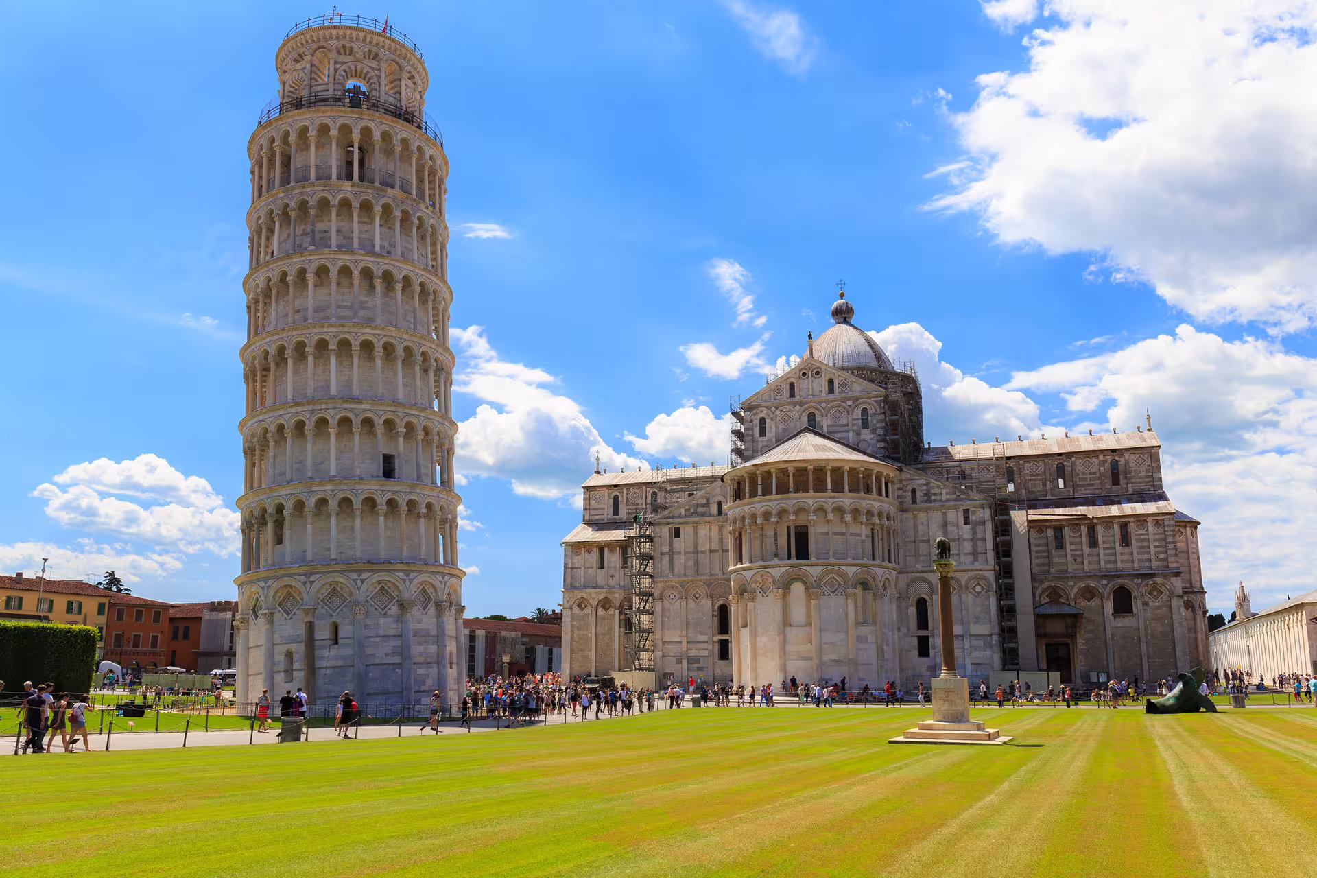 Leaning Tower of Pisa and Pisa Cathedral on a semi-private Rome day trip to Florence and Pisa with guided visit and lunch