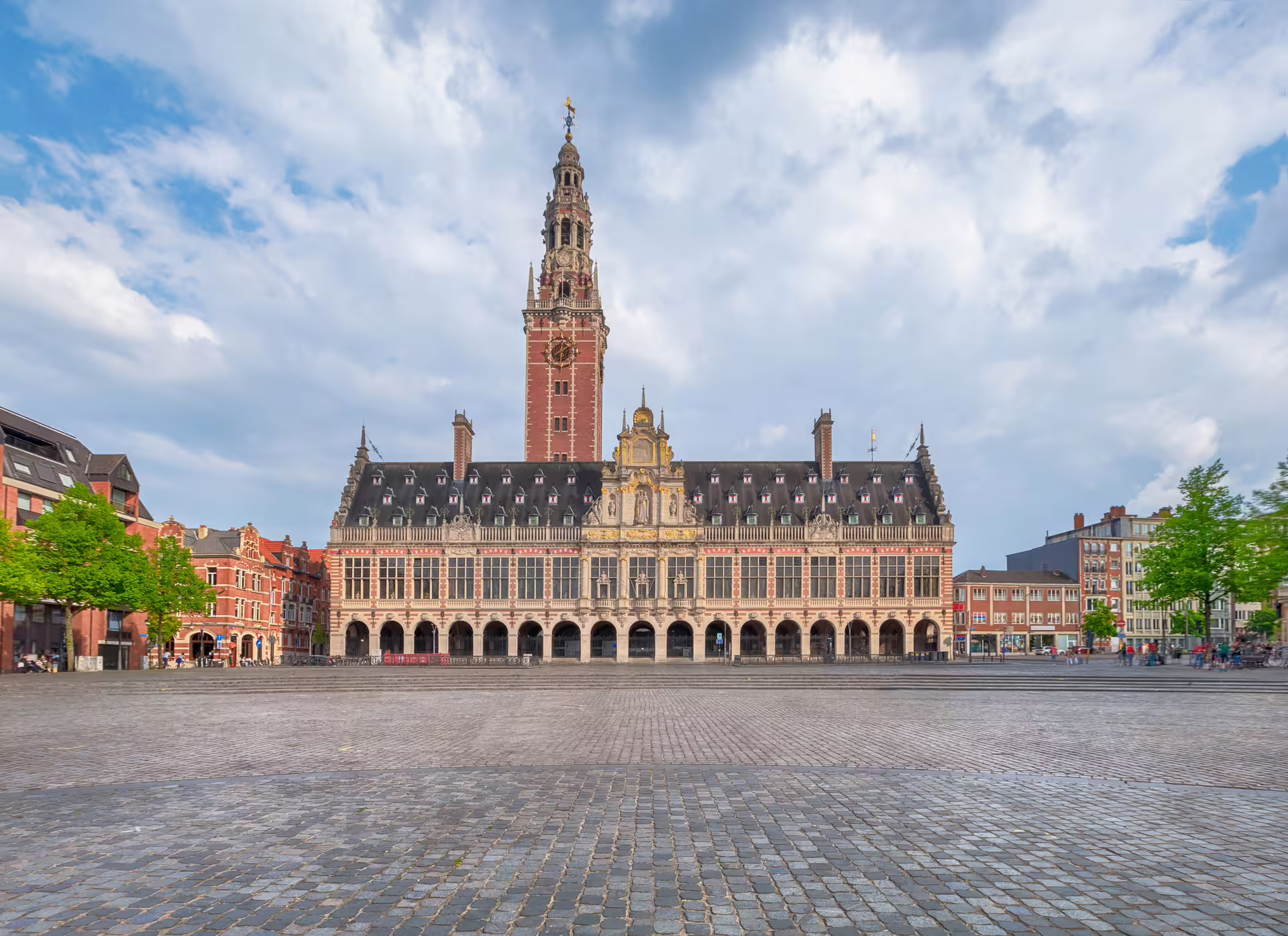 Leuven Town Hall on Grote Markt, key stop on Leuven in 1 day walking tour audioguide in 7 languages