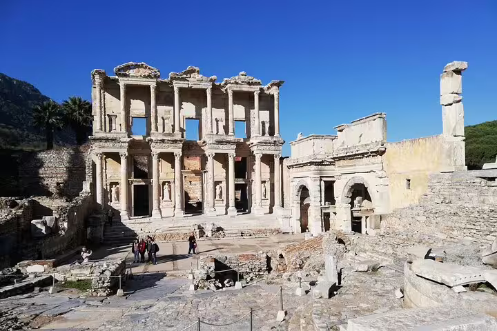 Library of Celsus in Ephesus ruins, highlight of 4-day mini group tour from Izmir to Pamukkale