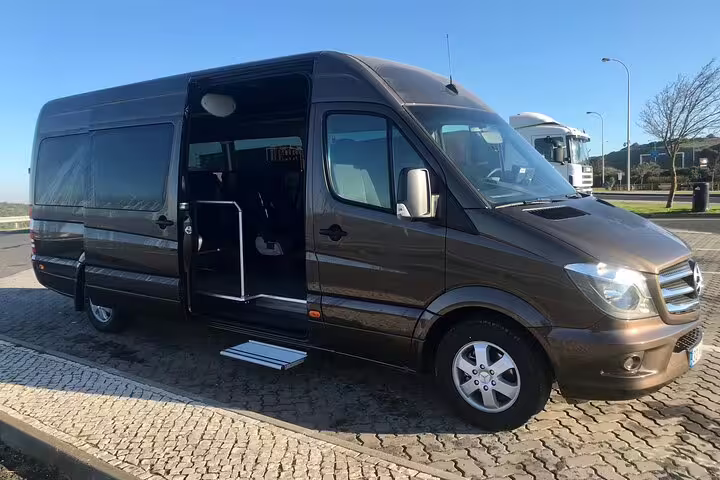 Luxury minivan for Lisbon to Seville private journey, offering direct, comfortable travel with spacious seating and modern amenities.