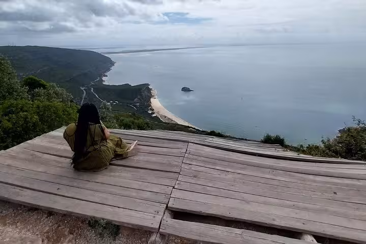 Scenic coastal viewpoint near Lisbon on a wine tour stop, perfect for Portugal wine and food day trip
