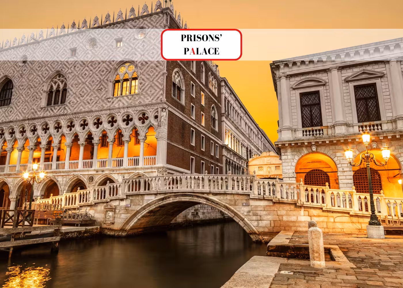 Explore the historic Lords of The Night Prison Palace with its iconic architecture and captivating evening glow.