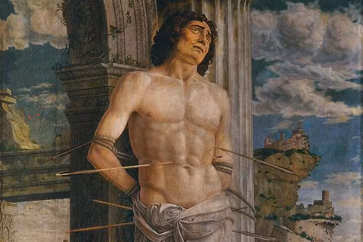 Louvre Museum private guided tour highlighting Saint Sebastian painting, priority entry art history in Paris
