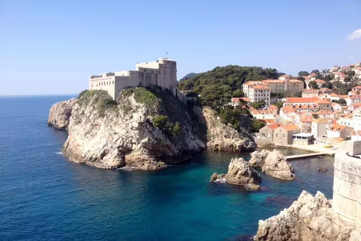 Lovrijenac Fortress on Dubrovnik cliffs, iconic Game of Thrones King’s Landing walking tour stop