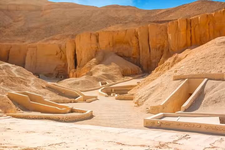 Pathways in Luxor Valley of the Kings, Hurghada day tour to King Tut tomb and top highlights with lunch
