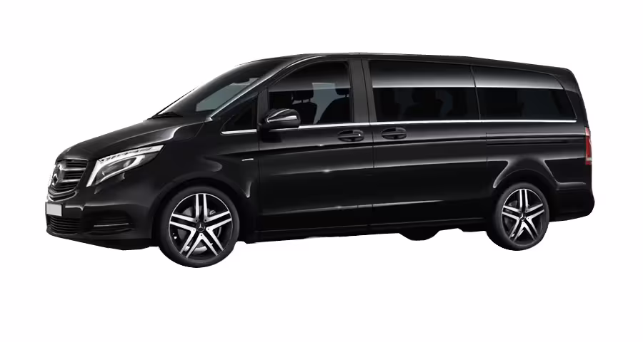 Luxury black van for private transfer from Porto to Vila Real, ensuring a comfortable and stylish journey.