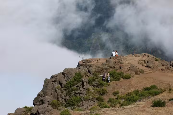 Explore breathtaking mountain views and lush landscapes on the Madeira Peaks open 4x4 full-day tour adventure.