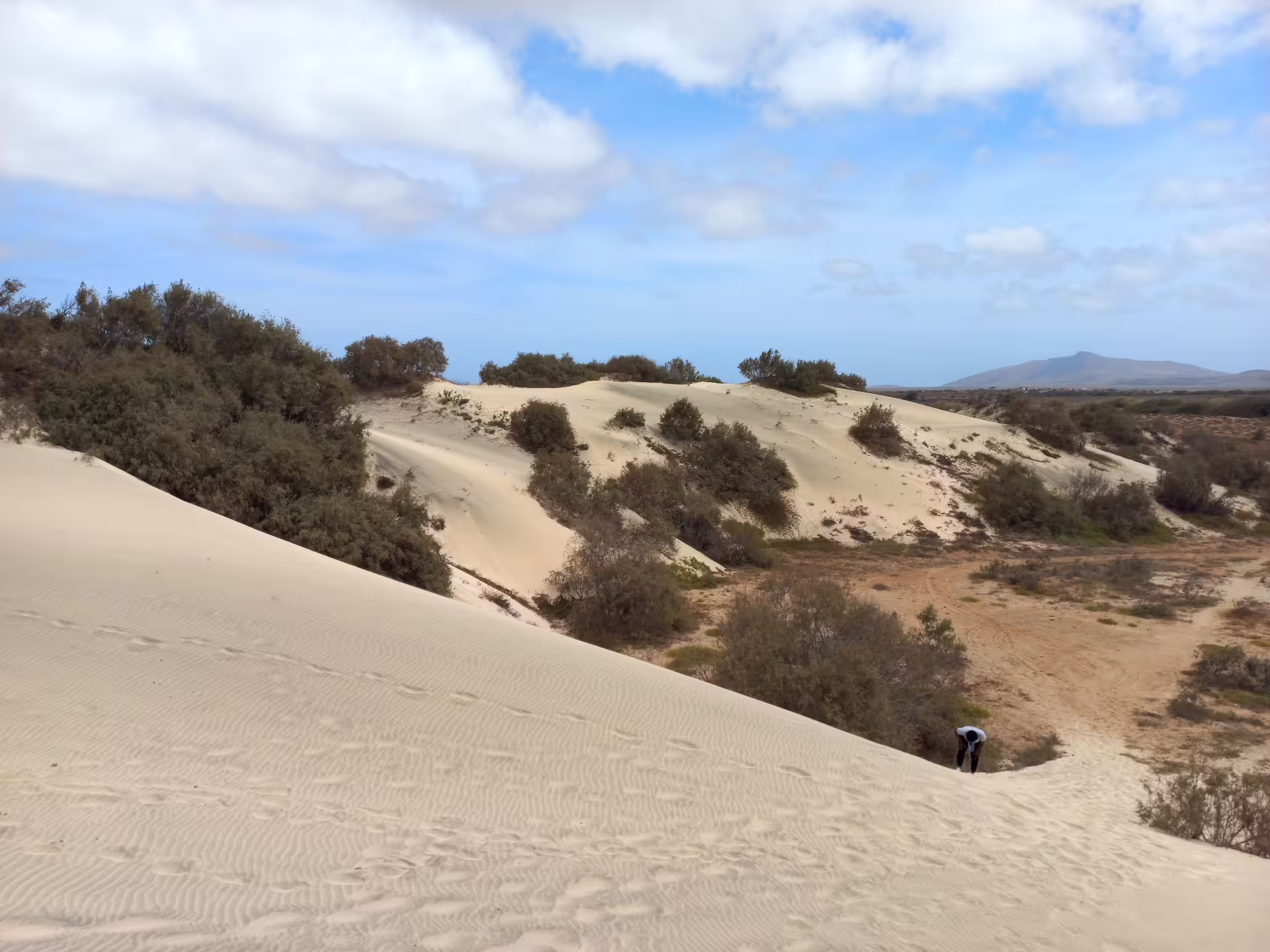 Vast landscapes and rolling dunes on Maio Island, perfect for a full-day adventure from Praia.