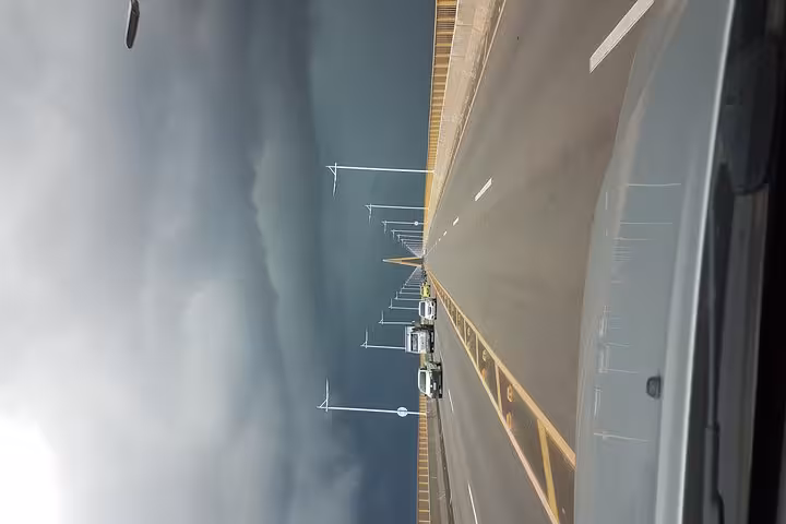 View from transfer vehicle on highway from Manaus Airport to Manaus City, safe private shuttle and taxi alternative