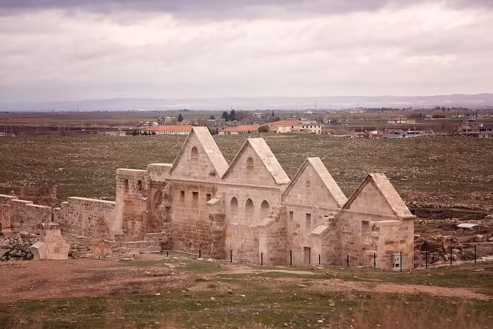 Stone monastery ruins in Mesopotamia countryside, highlight of a private 10-day guided tour with transfers