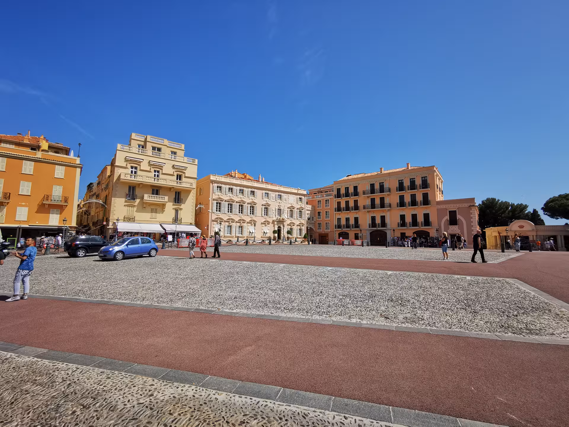 Monaco Old Town square and pastel buildings on a private Marseille shore excursion to Nice, Eze and Monaco