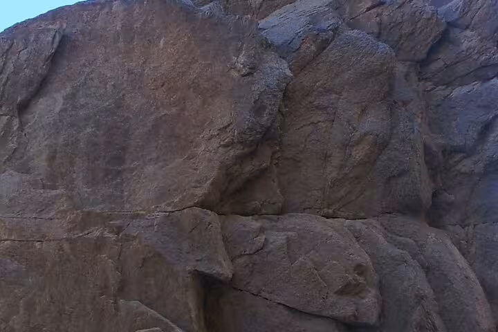 Rocky desert cliffs near Monastery of Saint Paul the Anchorite on a day trip from Hurghada, Egypt