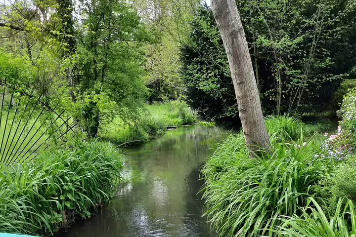 Quiet stream in Monet’s Gardens at Giverny, visited on a private Paris to Giverny tour with entrance included