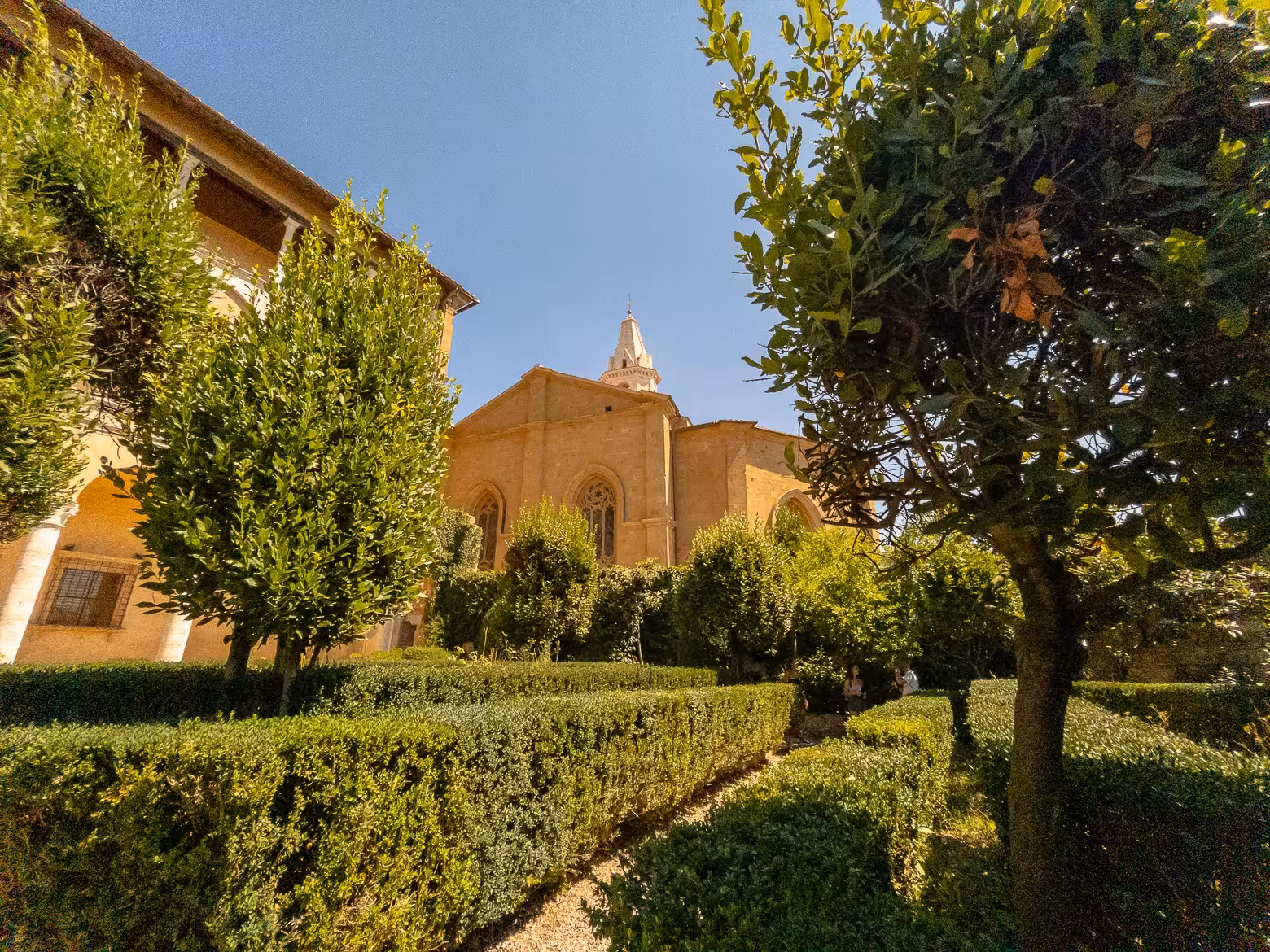 Experience Montepulciano's charming gardens and historic structures on a Val d'Orcia private tour from Florence.