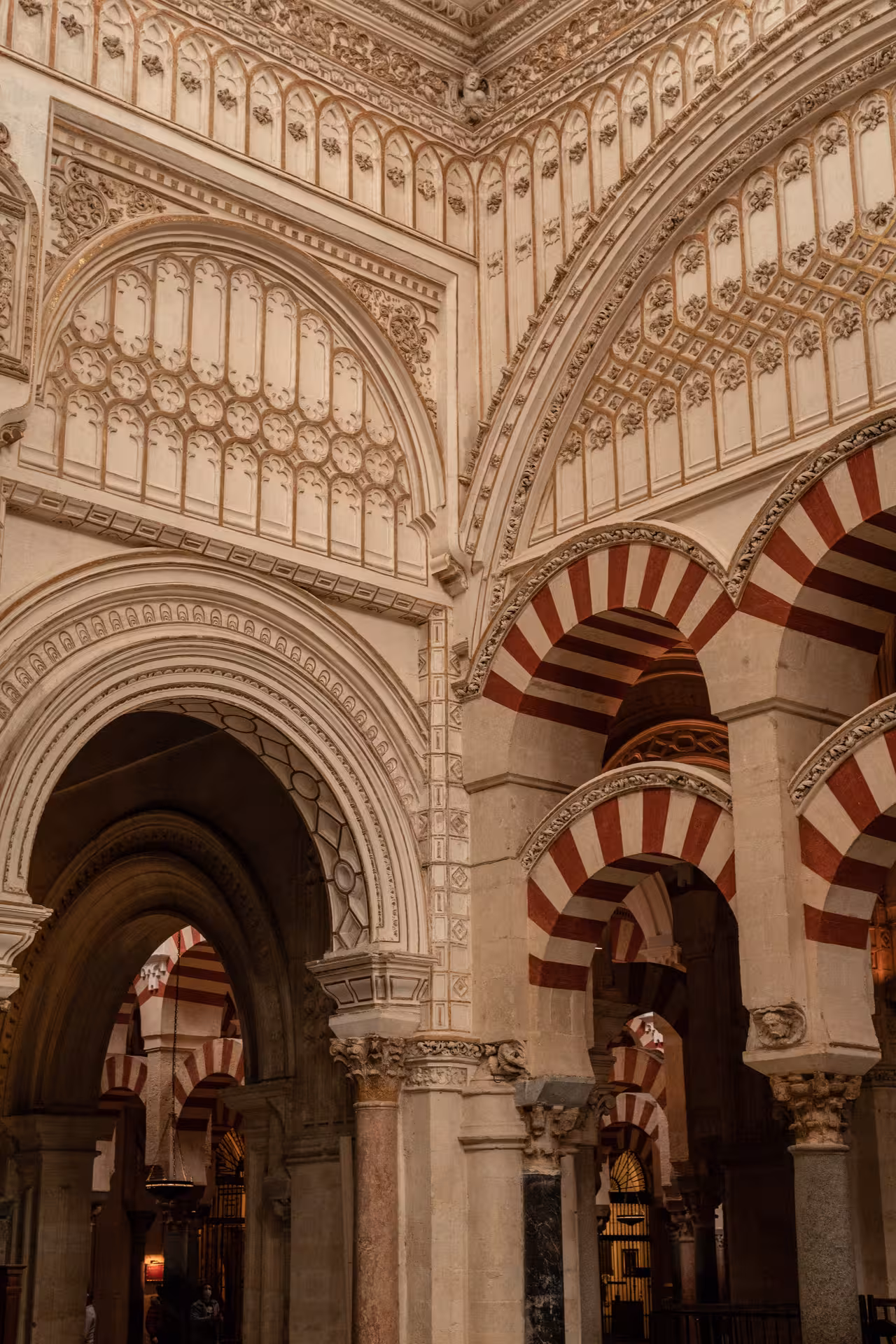 Stunning arches and detailed architecture of the Mosque Cathedral, a key sight on the guided tour with tickets.