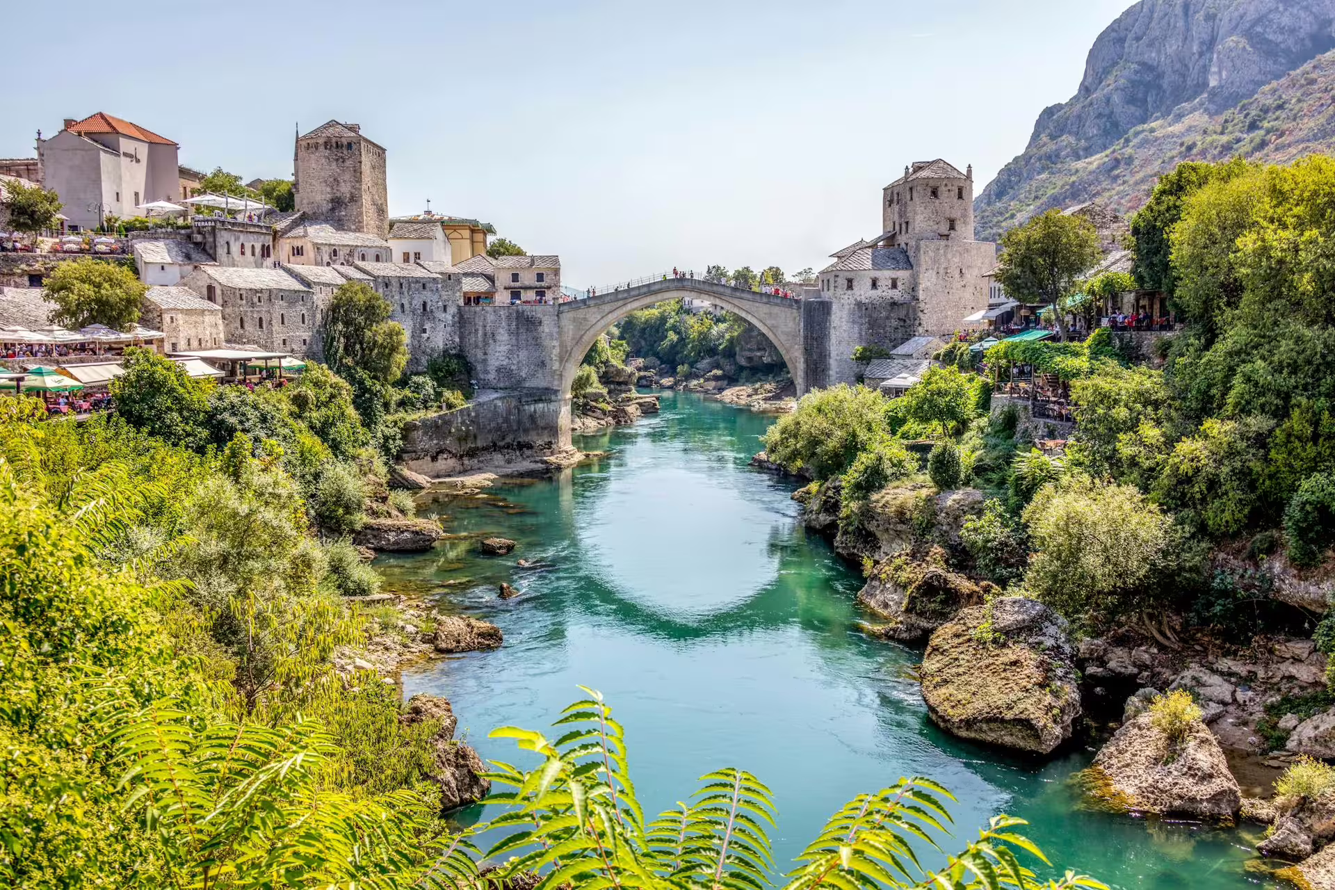 Mostar Old Bridge over the Neretva River, Bosnia day trip from Dubrovnik with Ottoman home visit