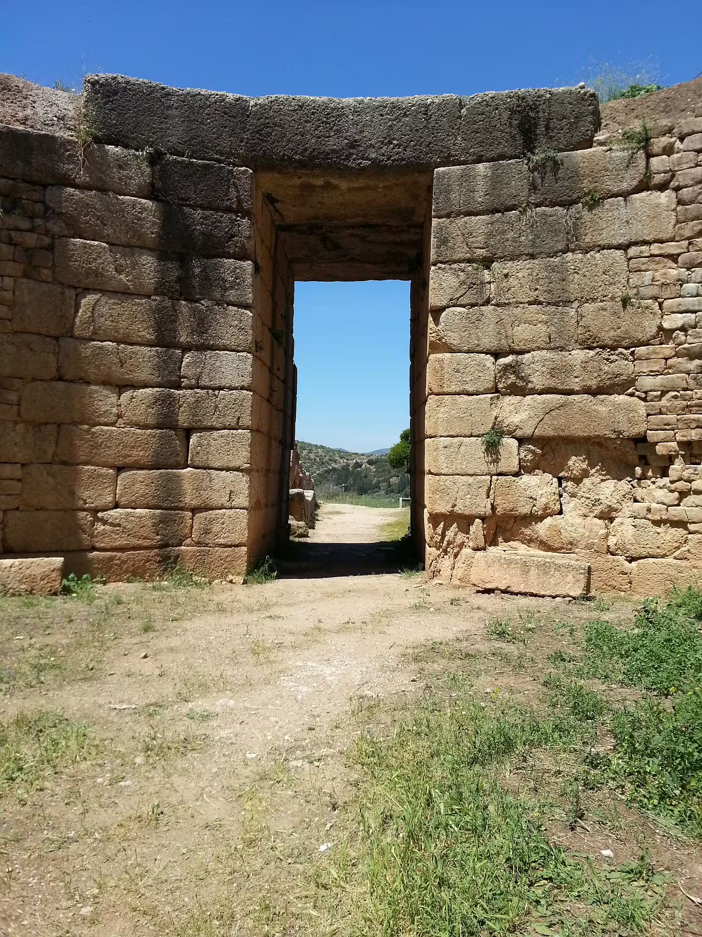 Cyclopean stone gateway at Mycenae archaeological site, key stop on private Athens tour to Nafplio and Epidaurus