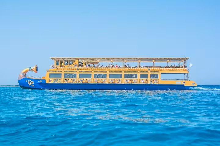 Nefertari cruise boat sailing in Marsa Alam, Egypt with hotel pickup and lunch or dinner onboard